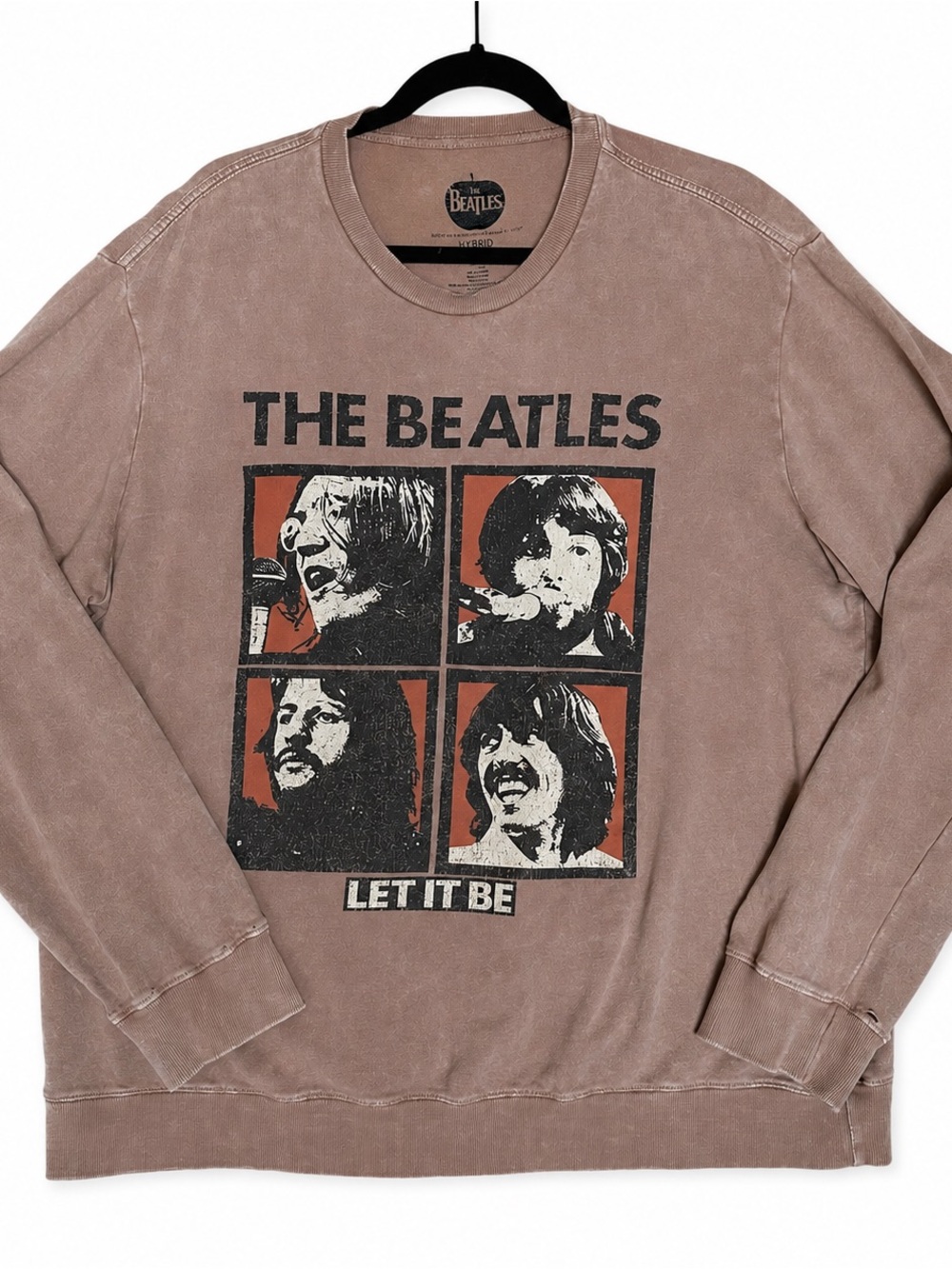 The Beatles Let It Be Sweatshirt Mens XL, Vintage Wash, Graphic 2024 100% Cotton